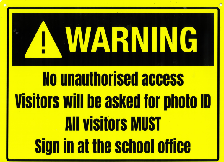 safegaurding signage